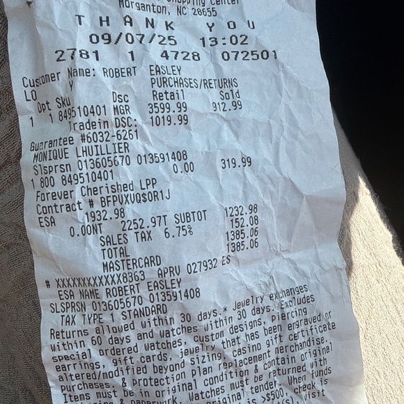 Monique Lhuillier 14K Rose Gold Diamond Ring - Picture 9 of 9